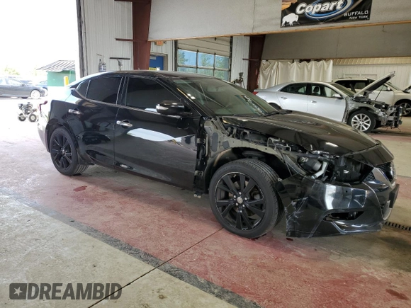 2018 Nissan Maxima SV with VIN 1N4AA6AP3JC380568, listed as a Copart auction lot 58955605 with 129,804 mi miles and Salvage title. Bid and sale history available at DreamBid. Image 4.