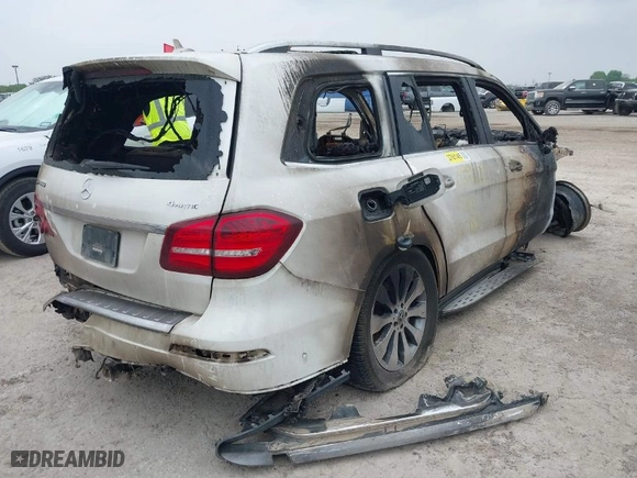 2019 Mercedes-Benz GLS with VIN 4JGDF6EE9KB223437, listed as a IAAI auction lot 41920899 with 85,349 mi miles. Bid and sale history available at carsss.com. Image 4.