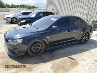 2014 Mitsubishi Lancer Evolution MR with VIN JA32W5FV7EU014404, listed as a Copart auction lot 68038964 with 106,384 mi miles and Non Repairable. Bid and sale history available at carsss.com. Image 1.