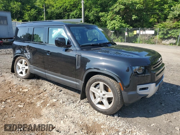 2020 Land Rover Defender HSE with VIN SALE97EU6L2018617, listed as a Copart auction lot 60670585 with 38,721 mi miles and Salvage title. Bid and sale history available at DreamBid. Image 4.