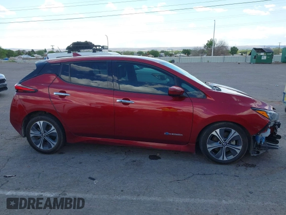 2019 Nissan LEAF SV z VIN 1N4AZ1CP7KC303423, wystawiony jako IAAI lot #42217532 z przebiegiem 67 992 mil mil oraz . Historia ofert i sprzedaży dostępna na DreamBid. Obrazek 14.