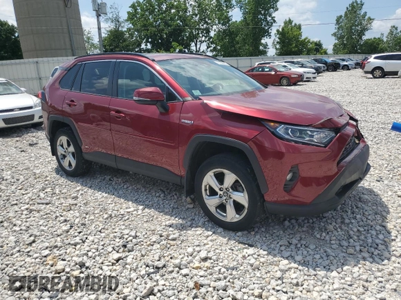 2021 Toyota RAV4 Hybrid LE with VIN 4T3B6RFVXMU021230, listed as a Copart auction lot 61208665 with 46,482 mi miles and Salvage title. Bid and sale history available at DreamBid. Image 4.