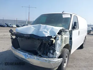 2024 Chevrolet Express Cargo with VIN 1GCWGAFP2R1279801, listed as a IAAI auction lot 42235836 with 11,611 mi miles and . Bid and sale history available at DreamBid. Image 6.