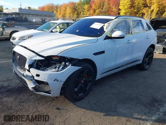 2020 Jaguar F-Pace 25t Checkered Flag Edition with VIN SADCP2FX8LA641778, listed as a IAAI auction lot 40584435 with 53,823 mi miles and . Bid and sale history available at DreamBid. Image 2.