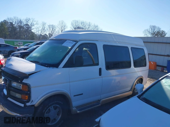 1998 GMC Savana Cargo Van YF7 with VIN 1GDFG15R5W1014364, listed as a IAAI auction lot 41578281 with 168,915 mi miles. Bid and sale history available at carsss.com. Image 14.