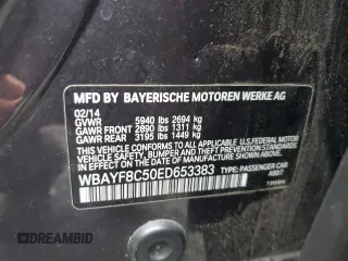 2014 BMW 7 Series ALPINA B7 xDrive with VIN WBAYF8C50ED653383, listed as a Copart auction lot 83451704 with 165,082 mi miles and Salvage Title. Bid and sale history available at DreamBid. Image 14.