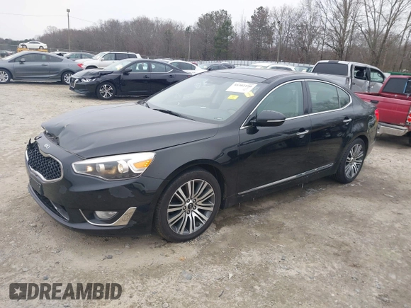 2015 Kia Cadenza Premium with VIN KNALN4D70F5177461, listed as a IAAI auction lot 41382190 with 214,538 mi miles. Bid and sale history available at carsss.com. Image 18.