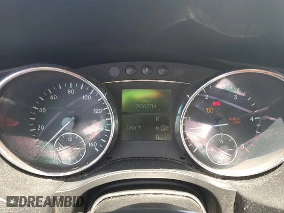 2007 Mercedes-Benz R 3.0L with VIN 4JGCB22E77A042127, listed as a Copart auction lot 56192705 with 206,234 mi miles and Salvage Title. Bid and sale history available at DreamBid. Image 9.
