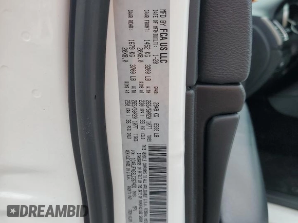 2020 Jeep Grand Cherokee North with VIN 1C4RJFAG3LC267431, listed as a Copart auction lot 56643485 with 61,171 mi miles and Non repairable. Bid and sale history available at DreamBid. Image 14.