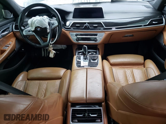 2016 BMW 7 Series 750i xDrive with VIN WBA7F2C54GG415272, listed as a Copart auction lot 86573664 with Not provided miles and Salvage title. Bid and sale history available at DreamBid. Image 8.