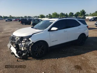 2022 Chevrolet Equinox RS with VIN 2GNAXWEV4N6143353, listed as a Copart auction lot 62553945 with Not provided miles and Salvage title. Bid and sale history available at DreamBid. Image 1.