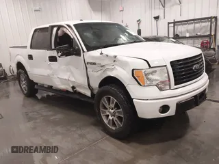 2014 Ford F-150 XL with VIN 1FTFW1EF0EKF61578, listed as a IAAI auction lot 41448150 with 116,012 mi miles. Bid and sale history available at carsss.com. Image 1.