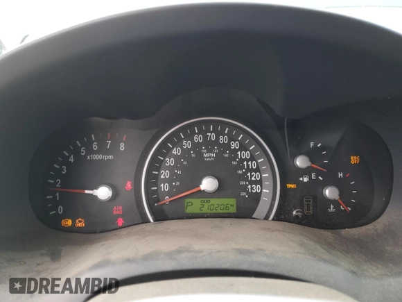 2008 Kia Sedona EX with VIN KNDMB233586209143, listed as a Copart auction lot 84625874 with 210,206 mi miles and Non Repairable. Bid and sale history available at carsss.com. Image 9.