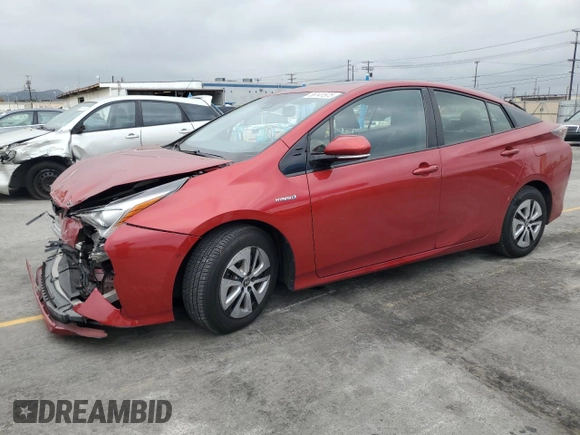 2017 Toyota Prius Two z VIN JTDKARFU6H3529449, wystawiony jako Copart lot #56141575 z przebiegiem 53 708 mil mil oraz Szkoda całkowita • Salvage title. Historia ofert i sprzedaży dostępna na DreamBid. Obrazek 1.