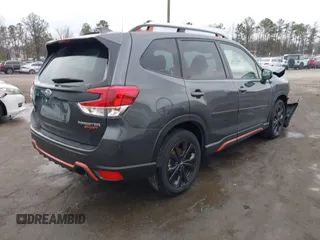 2023 Subaru Forester Sport with VIN JF2SKAJC2PH452062, listed as a IAAI auction lot 41673752 with 8,998 mi miles. Bid and sale history available at carsss.com. Image 4.