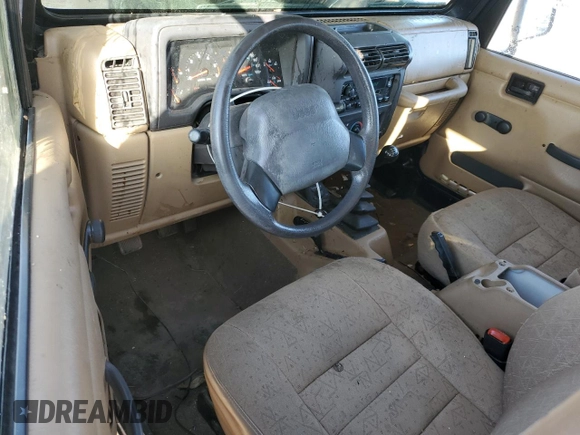 2002 Jeep Wrangler X with VIN 1J4FA39S42P750146, listed as a Copart auction lot 44587995 with 230,334 mi miles and Salvage Title. Bid and sale history available at carsss.com. Image 8.