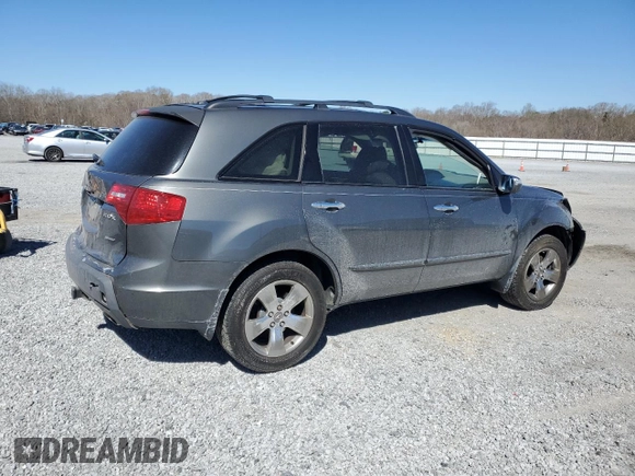 2007 Acura MDX Sport/Entertainment Pkg with VIN 2HNYD28847H522028, listed as a Copart auction lot 50006185 with 138,286 mi miles and Salvage Title. Bid and sale history available at carsss.com. Image 3.