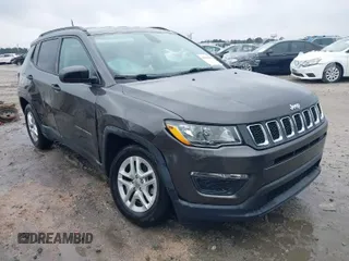 2018 Jeep Compass Sport with VIN 3C4NJCAB9JT211187, listed as a IAAI auction lot 41065430 with 1 mi miles. Bid and sale history available at carsss.com. Image 1.