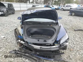 2024 Tesla Model 3 with VIN 5YJ3E1EAXRF829940, listed as a Copart auction lot 47689675 with 7,992 mi miles and Salvage Title. Bid and sale history available at carsss.com. Image 5.