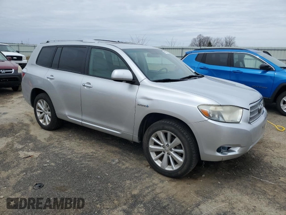 2009 Toyota Highlander Hybrid with VIN JTEEW41A892030511, listed as a Copart auction lot 51954255 with 223,543 mi miles and Clean Title. Bid and sale history available at carsss.com. Image 4.