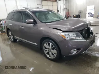 2015 Nissan Pathfinder S with VIN 5N1AR2MN2FC688193, listed as a Copart auction lot 56907995 with 112,624 mi miles and Salvage title. Bid and sale history available at DreamBid. Image 4.