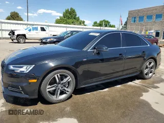 2018 Audi A4 Premium Plus with VIN WAUENAF43JN001152, listed as a Copart auction lot 61440895 with 99,547 mi miles and Salvage title. Bid and sale history available at DreamBid. Image 1.