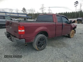 2005 Ford F-150 STX with VIN 1FTRX12W65NA78366, listed as a Copart auction lot 44186555 with 0 mi miles and Salvage Title. Bid and sale history available at carsss.com. Image 3.
