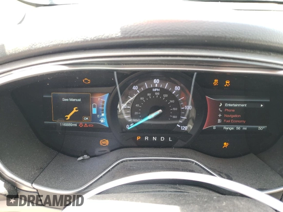 2018 Ford Fusion SE z VIN 3FA6P0LU1JR232876, wystawiony jako Copart lot #52911185 z przebiegiem 116 889 mil mil oraz Nie do naprawy • Non repairable. Historia ofert i sprzedaży dostępna na DreamBid. Obrazek 9.