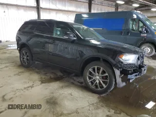 2017 Dodge Durango GT with VIN 1C4RDJDG9HC814439, listed as a Copart auction lot 53280975 with 106,286 mi miles and Salvage title. Bid and sale history available at DreamBid. Image 4.