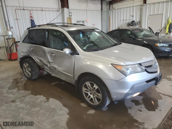 2007 Acura MDX Tech/Entertainment Pkg with VIN 2HNYD28487H537421, listed as a Copart auction lot 44128845 with 122,066 mi miles and Salvage Title. Bid and sale history available at carsss.com. Image 4.