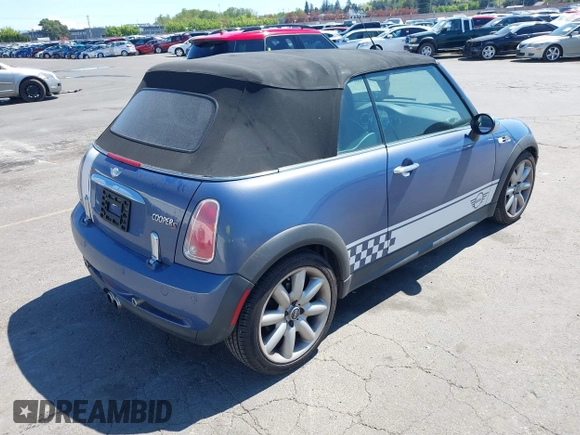 2005 MINI Convertible S with VIN WMWRH335X5TK55816, listed as a IAAI auction lot 42058070 with 105,208 mi miles and . Bid and sale history available at DreamBid. Image 4.