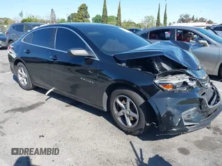 2018 Chevrolet Malibu LS with VIN 1G1ZB5ST7JF264832, listed as a IAAI auction lot 41943696 with 131,918 mi miles and . Bid and sale history available at carsss.com. Image 1.