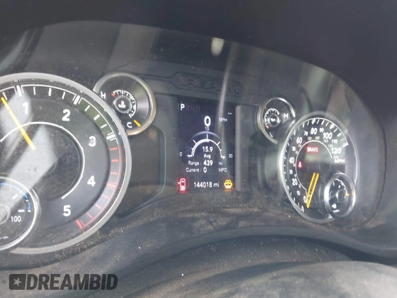 2020 Ram 2500 Tradesman with VIN 3C6UR5CL9LG123989, listed as a IAAI auction lot 41226509 with 144,018 mi miles. Bid and sale history available at carsss.com. Image 7.