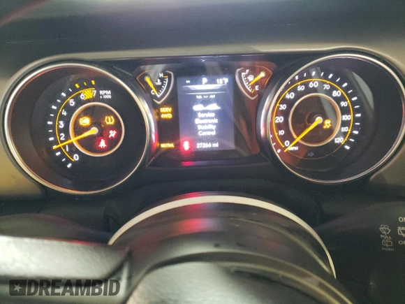 2023 Jeep Wrangler Sport S with VIN 1C4HJXDG0PW670641, listed as a Copart auction lot 41623195 with 27,266 mi miles and Salvage Title. Bid and sale history available at DreamBid. Image 9.
