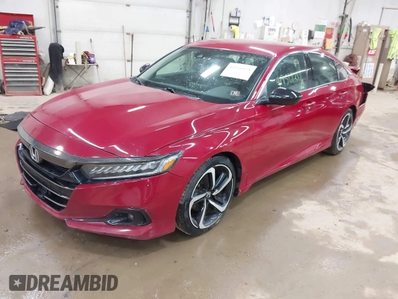 2022 Honda Accord Sedan Sport SE with VIN 1HGCV1F47NA033174, listed as a IAAI auction lot 41956921 with 45,560 mi miles. Bid and sale history available at carsss.com. Image 17.