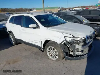 2020 Jeep Cherokee Latitude with VIN 1C4PJLCB2LD601353, listed as a IAAI auction lot 40908725 with 86,485 mi miles. Bid and sale history available at carsss.com. Image 1.