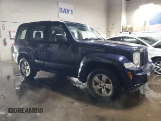 2012 Jeep Liberty Sport Latitude with VIN 1C4PJMAK9CW175674, listed as a Copart auction lot 43762395 with 124,544 mi miles and Salvage Title. Bid and sale history available at carsss.com. Image 4.