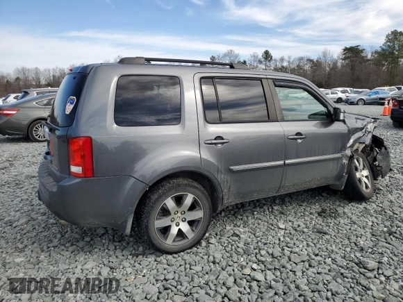 2012 Honda Pilot Touring with VIN 5FNYF3H90CB029042, listed as a Copart auction lot 46757515 with 249,151 mi miles and Salvage Title. Bid and sale history available at carsss.com. Image 3.