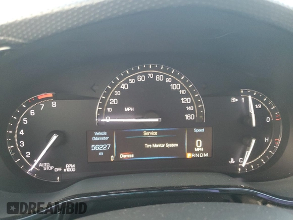 2017 Cadillac CTS Sedan Luxury RWD with VIN 1G6AR5SX0H0173436, listed as a Copart auction lot 45541625 with 56,227 mi miles and Salvage Title. Bid and sale history available at carsss.com. Image 9.