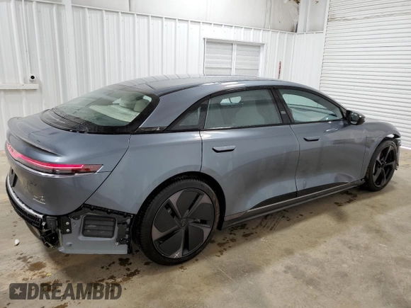 2024 Lucid Air Touring z VIN 50EA1TEA0RA003343, wystawiony jako Copart lot #86323884 z przebiegiem 3630 mil mil oraz Szkody całkowita. Historia ofert i sprzedaży dostępna na DreamBid. Obrazek 3.