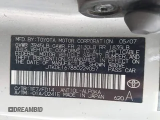 2008 Scion tC Spec with VIN JTKDE167880229057, listed as a IAAI auction lot 42072616 with Not Provided miles and . Bid and sale history available at DreamBid. Image 9.