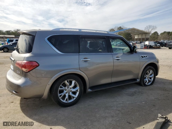 2013 Infiniti QX56 with VIN JN8AZ2NE0D9042863, listed as a Copart auction lot 46332045 with 204,542 mi miles and Clean Title. Bid and sale history available at carsss.com. Image 3.