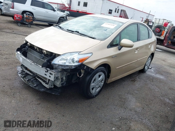 2011 Toyota Prius I with VIN JTDKN3DU3B1382269, listed as a IAAI auction lot 41982096 with 36,600 mi miles. Bid and sale history available at carsss.com. Image 18.