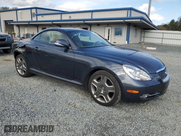 2009 Lexus SC 430 with VIN JTHFN45Y299020985, listed as a Copart auction lot 50300685 with 74,285 mi miles and Salvage Title. Bid and sale history available at DreamBid. Image 4.