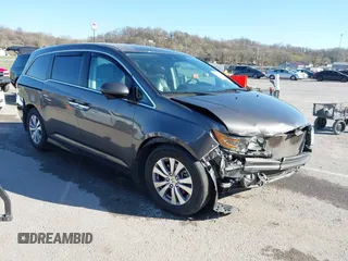 2016 Honda Odyssey EX-L with VIN 5FNRL5H6XGB020370, listed as a IAAI auction lot 41843941 with 189,980 mi miles. Bid and sale history available at carsss.com. Image 1.