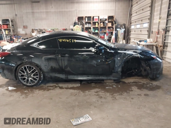 2015 Lexus RC 350 with VIN JTHSE5BC3F5004035, listed as a IAAI auction lot 41406589 with 128,155 mi miles. Bid and sale history available at carsss.com. Image 13.