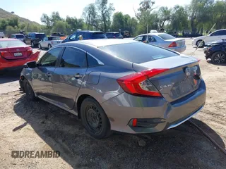 2019 Honda Civic Sedan LX with VIN 19XFC2F67KE204183, listed as a IAAI auction lot 41654678 with 107,306 mi miles. Bid and sale history available at carsss.com. Image 3.