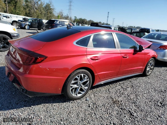 2020 Hyundai Sonata SEL with VIN 5NPEF4JA6LH003219, listed as a Copart auction lot 46748795 with 61,010 mi miles and Non Repairable. Bid and sale history available at carsss.com. Image 3.