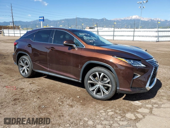 2017 Lexus RX 350 with VIN 2T2BZMCA4HC057387, listed as a Copart auction lot 58075095 with 23,492 mi miles and Salvage title. Bid and sale history available at DreamBid. Image 4.