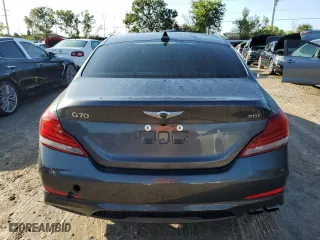 2020 Genesis G70 2.0T with VIN KMTG34LA5LU047685, listed as a Copart auction lot 73717104 with 0 mi miles and Non Repairable. Bid and sale history available at carsss.com. Image 6.